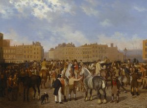 Vanha Smithfield Market tekijältä Jacques Laurent Agasse