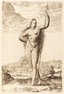 Nuori Pictish Woman, c1585 (bw-kaiverrus)