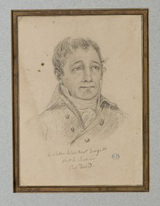 Ignace-Eugène-Marie Degottin muotokuva, n. 1815-25 (liitu vaaleanruskealle paperille) tekijältä Jacques Louis (workshop of) David