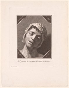 Marat sellaisena kuin hän oli kuolinhetkellä tekijältä Jacques Louis Copia