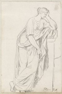 Muse Musien sarkofagista tekijältä Jacques Louis David