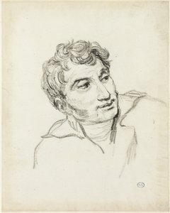 Miehen rintakuva, pää käännettynä oikealle. tekijältä Jacques Louis David
