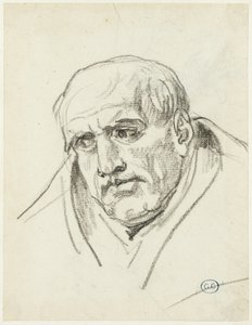 Vanhemman miehen rintakuva tekijältä Jacques Louis David