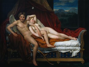 Cupid ja Psyche tekijältä Jacques Louis David
