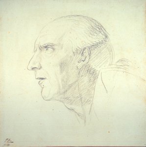 Vanhan miehen johtaja profiilissa tekijältä Jacques Louis David