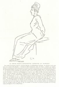 Marie Antoinette matkalla teloitukseen, 16. lokakuuta 1793 tekijältä Jacques Louis David