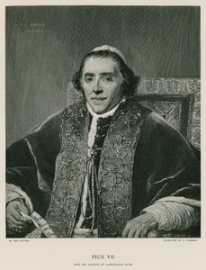 Paavi Pius VII tekijältä Jacques Louis David