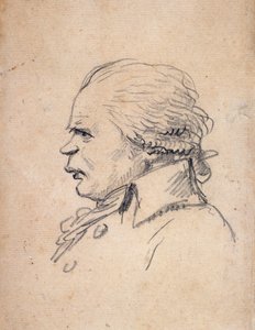 Dantonin latautunut muotokuva (karikatyyri) tekijältä Jacques Louis David