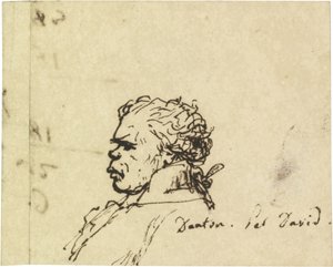 Georges Jacques Dantonin muotokuva 1759-1794 tekijältä Jacques Louis David