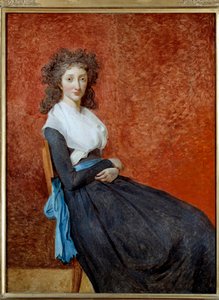 Madame Charles Louis Trudainen (1769-1802) muotokuva Jacques Louis Davidin (1748-1825) maalaus su. 1,30 x 0,98 m tekijältä Jacques Louis David
