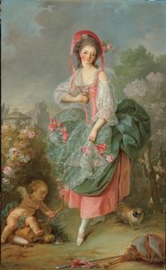 Muotokuva Mademoiselle Guimardista Terpsichorena (öljy kankaalle) tekijältä Jacques Louis David