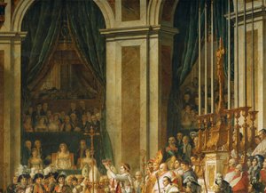 Napoleonin kruunajaiset Notre-Damessa ... tekijältä Jacques Louis David
