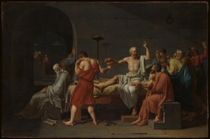 Sokrateen kuolema tekijältä Jacques Louis David