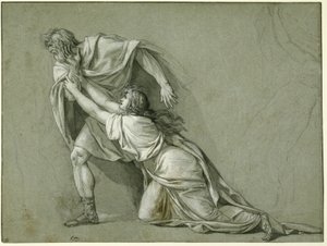 Marcus Attilius Reguluksen lähtö Karthagoon, 1785-86 tekijältä Jacques Louis David