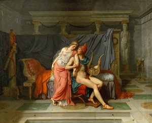 Helenin ja Pariisin rakkaudet tekijältä Jacques Louis David