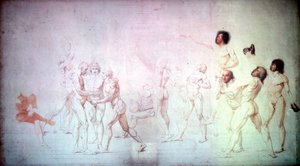 Vala tenniskentällä, 1791. tekijältä Jacques Louis David