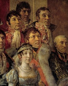 Napoleonin riitti. Yksityiskohta Marie-Julie Clarysta (Joseph Bonaparten vaimo tekijältä Jacques Louis David
