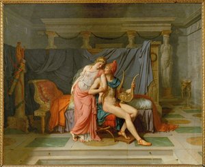 Pariisin ja Helenin rakkaus ... tekijältä Jacques Louis David