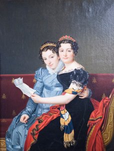 Zenaide ja Charlotte Bonaparte tekijältä Jacques Louis David