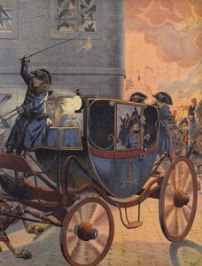 Kenraali Louis Desaix kuljetettiin vaunuilla Marengon taistelun aikana tekijältä Jacques Marie Gaston Onfray de Breville (Job)