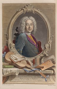Jean-Baptiste Oudryn muotokuva 1686-1755, 1755. tekijältä Jacques Nicolas Tardieu