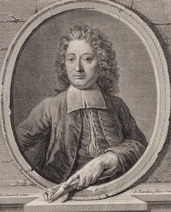 Muotokuva säveltäjä Jean-François Lallouettesta 1651-1728. tekijältä Jacques Nicolas Tardieu