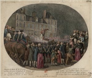 Thomas de Mahyn, Favrasin markiisin teloitus 1744-1790, 18. helmikuuta 1790, tekijältä Jacques Philippe Caresme