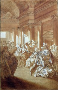 "Hän palauttaa sinut puhtaana ja siveänä miehellesi", kohtaus Pierre-Augustin Caron de Beaumarchaisin (1732-99) 1785 Figaron häät IV näytöksestä