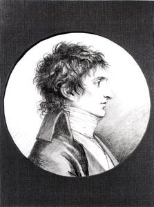 Lucien Bonaparten (1775-1840) muotokuva n. 1800 (musta liitu vellum) tekijältä Jacques Reattu