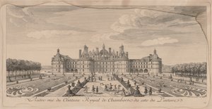 Chateau Chambord puutarhasta. tekijältä Jacques Rigaud