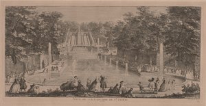 Temple De DakaThe Cascades of St. Cloudkeh Ancient Pselcis, Nubia, 184951, painettu 1852. tekijältä Jacques Rigaud
