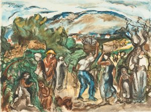 Kuvien sadonkorjuu Friesz, Les Vendanges (alkuperäinen nimi)