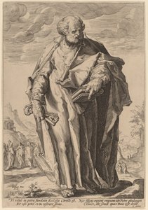 Pyhä Pietari tekijältä Jacques de Gheyn II, after Hendrik Goltzius