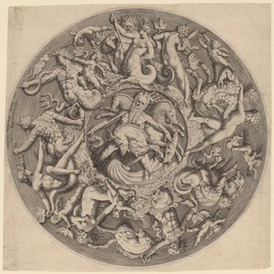 Neptunuksen valtakunta tekijältä Jacques de Gheyn II after Willem Danielsz van Tetrode