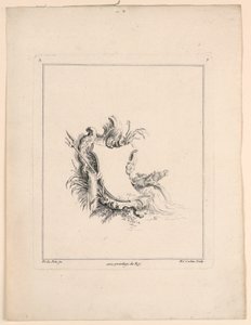 Escutcheon, "Recueil Nouveau de Differens Cartouche" tekijältä Jacques de Lajoüe
