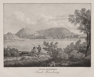 Nieder-oesterreich, Stadt Hainburg tekijältä Jakob Alt