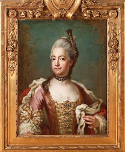 Louise Ulrique (Louise-Ulrique) Preussista (1720-1782), Ruotsin kuningatar - Jakob Bjoerkin (1726-1793) maalaus, öljy kankaalle, 73x55 cm - Louisa Ulrika Preussilainen, Jakob Bjoerkin öljy kankaalle - Yksityiskokoelma tekijältä Jakob Björk