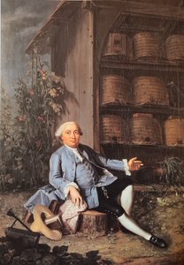 Saksa: Muotokuva Vincenz Frischingistä (1727-1790), suuren neuvoston jäsenestä, Uttigenin maanomistajasta.
