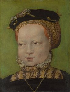 Tytön muotokuva, noin 1545 tekijältä Jakob Seisenegger