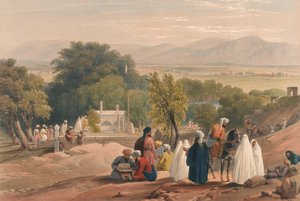 Keisari Baberin [sic] hauta, noin 1840 (litografia, sävytetty).