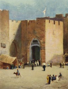 Jaffa; tai "Fish Gate" (väri litho) tekijältä James (after) Clark