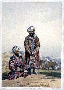Oosbegs of Mooraud Bey, levy 20 julkaisusta Scenery, Inhabitants and Costumes of Afghanistan, kaiverrus W.L. Kävelijä