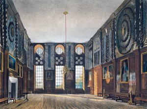 Vartiokammio, Kaiverrus Richard Reeve (s. 1780), Perustuu James Stephanoffin (n. 1788-1874) suunnitteluun, From The History of the Royal Residences