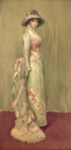 Harmony in pink and grey: Lady Meux tekijältä James Abbott McNeill (attr.to) Whistler