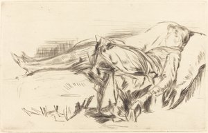 Lapsi sohvalla, nro 2, c. 18731875. tekijältä James Abbott McNeill Whistler