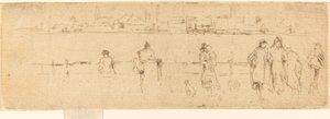 Luonnos pengerrestä, c. 18841886. tekijältä James Abbott McNeill Whistler
