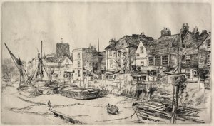 Adam and Eve Tavern, Old Chelsea. tekijältä James Abbott McNeill Whistler