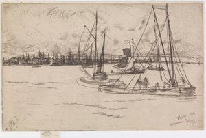 Amsterdam, Tolhuis, 1863. tekijältä James Abbott McNeill Whistler