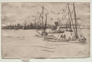 Amsterdam Tolhuisista, 1863. tekijältä James Abbott McNeill Whistler