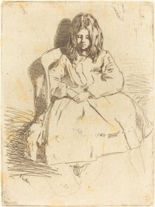 Annie istuu, 1858. tekijältä James Abbott McNeill Whistler